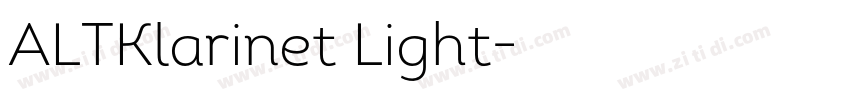 ALTKlarinet Light字体转换